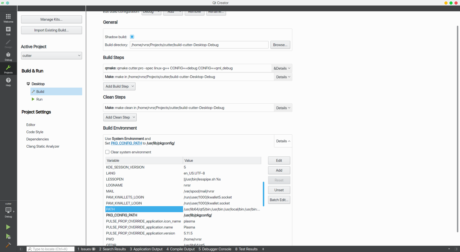 PATH variable settings