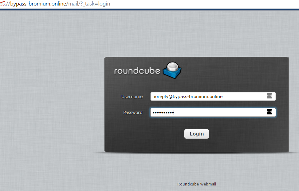 RoundCube Login