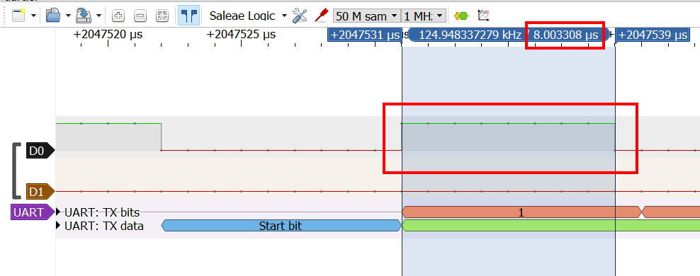 1 bit period duration